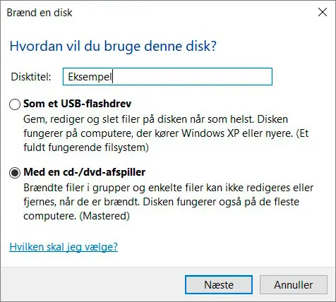 Interessant fe tre Hvordan brænder man en disk i Windows 10? -